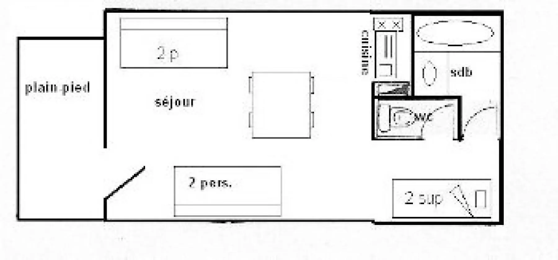 Residence Le Squaw Valley - Studio Cabine 3/4 Pers - Le Squaw Valley - Plagne Villages Mae-1544 La Plagne Apartment